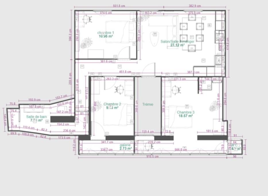 Cosy Queen - 3Ch - Hyper Centre & Parking Pau Exterior foto